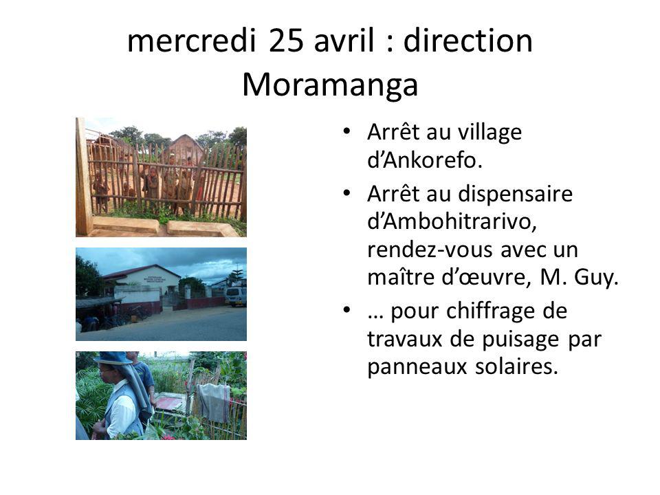 mercredi 25 avril : direction Moramanga