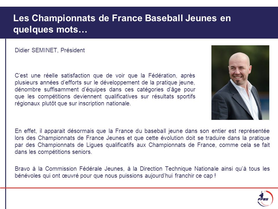 Les Championnats de France Baseball Jeunes en quelques mots…