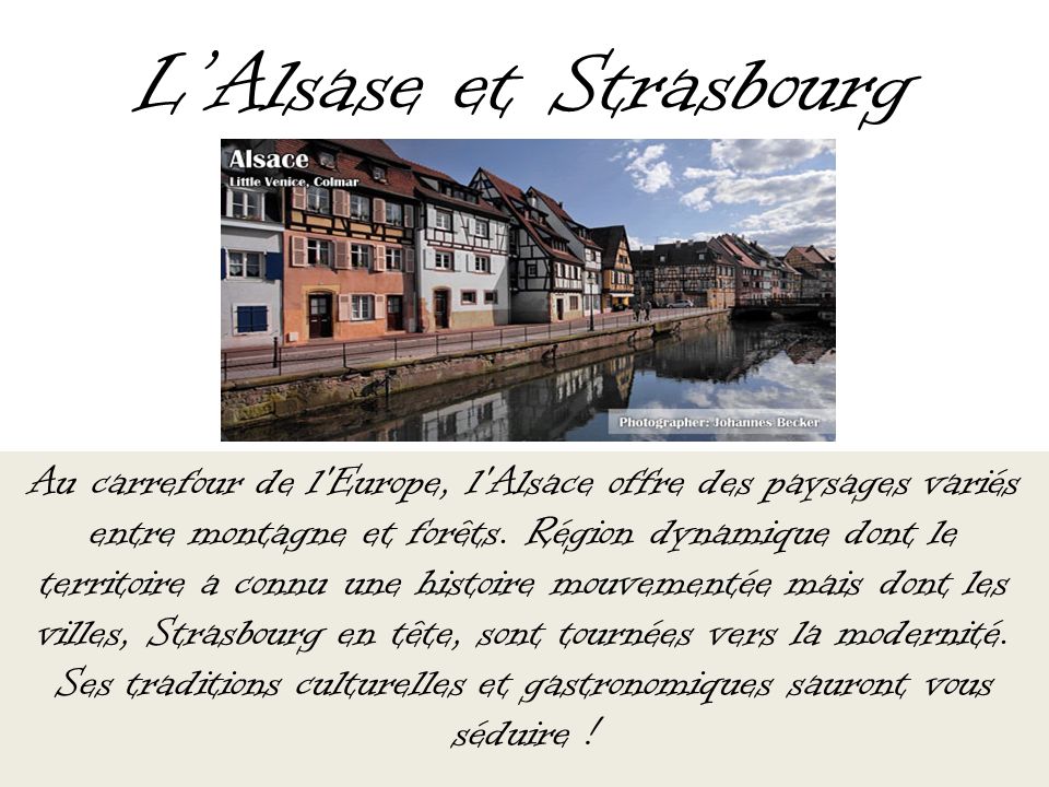 L’Alsase et Strasbourg