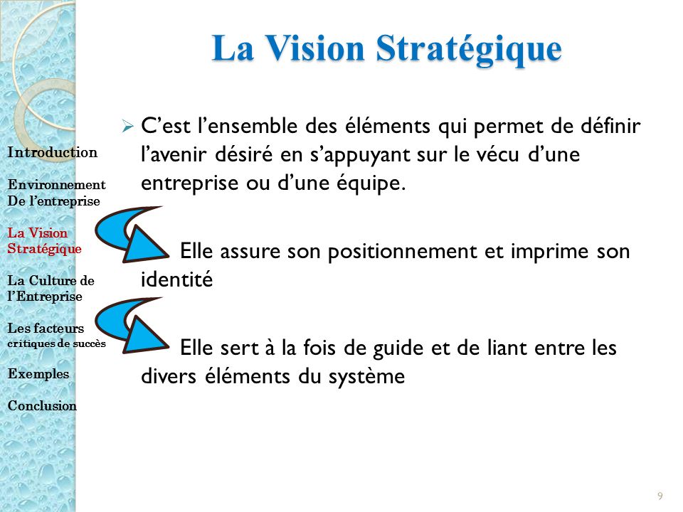 La Vision Stratégique