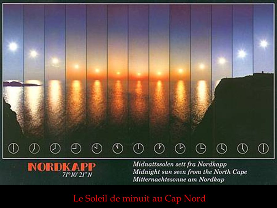 Le Soleil de minuit au Cap Nord