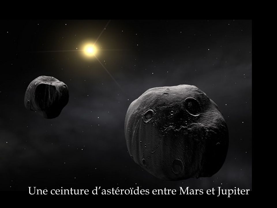 Une ceinture d’astéroïdes entre Mars et Jupiter
