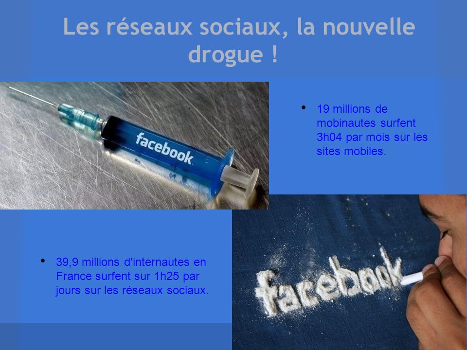 Les réseaux sociaux, la nouvelle drogue !