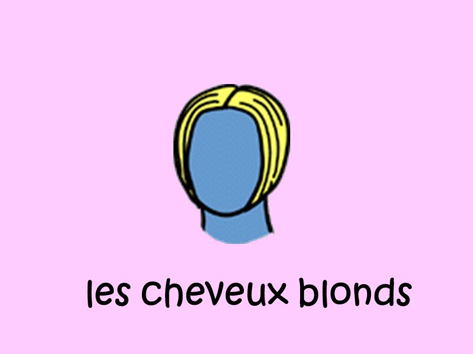 les cheveux blonds