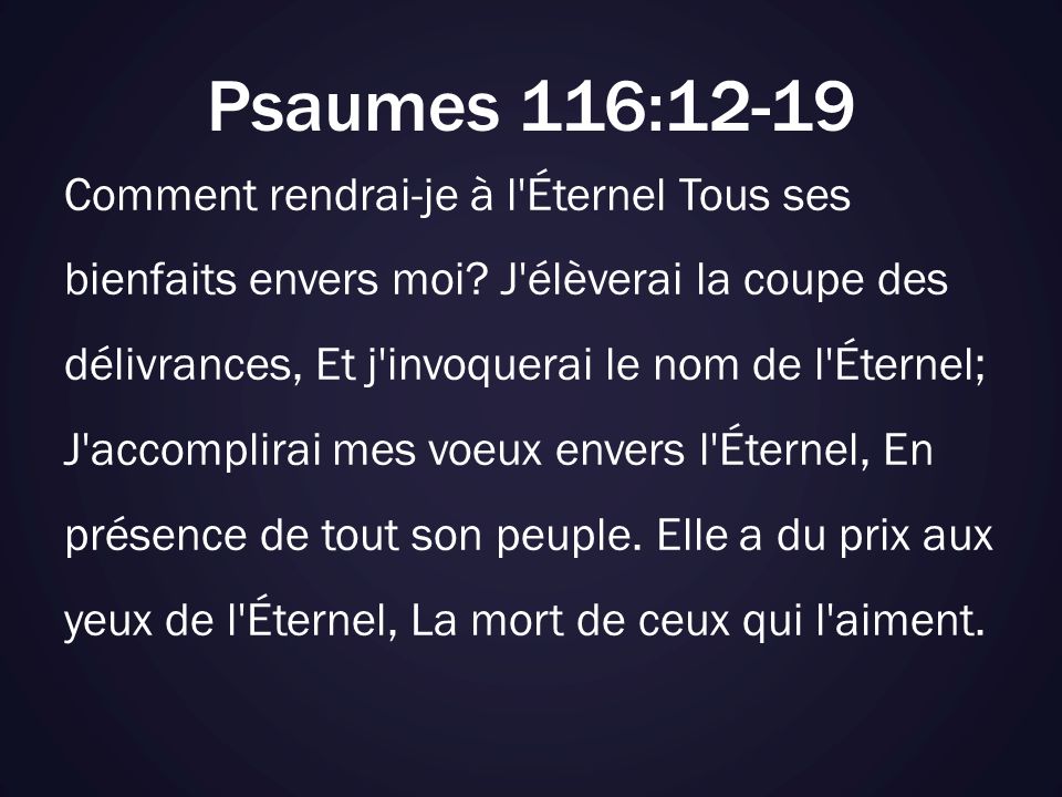 Psaumes 116:12-19