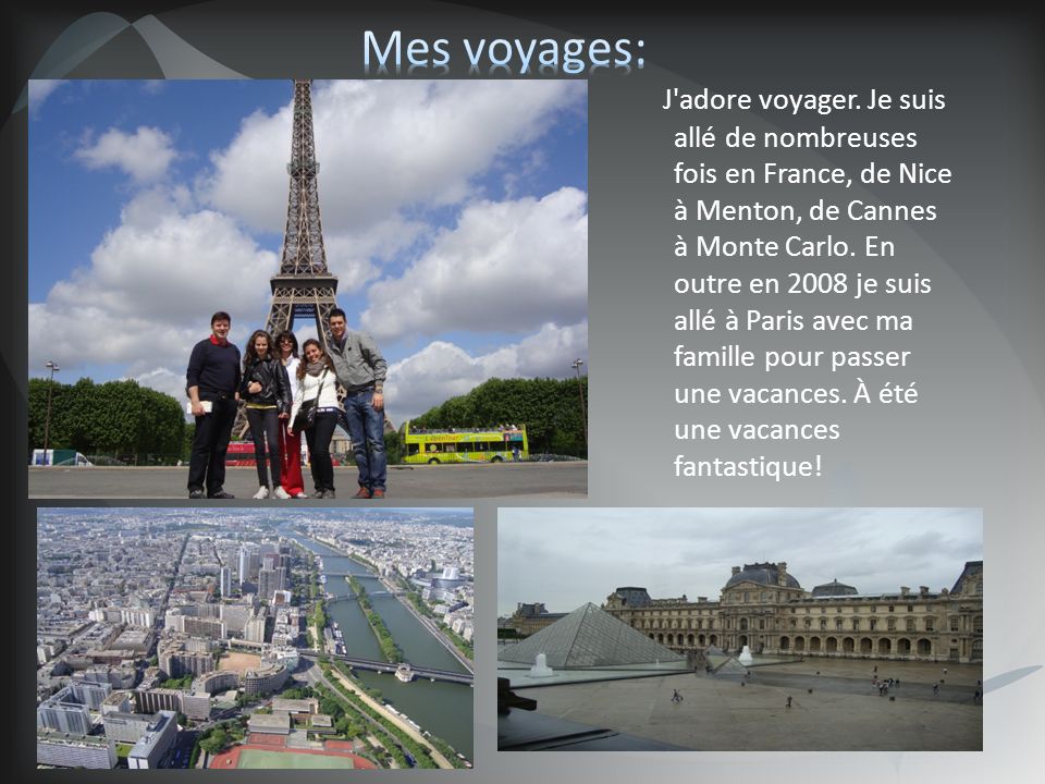 Mes voyages: