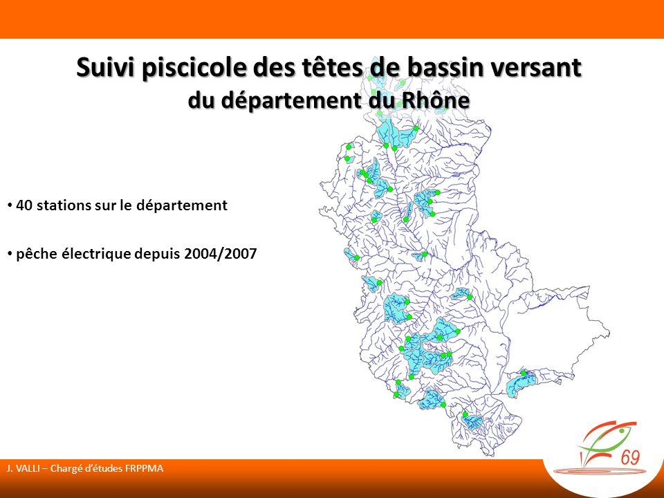 Suivi piscicole des têtes de bassin versant du département du Rhône