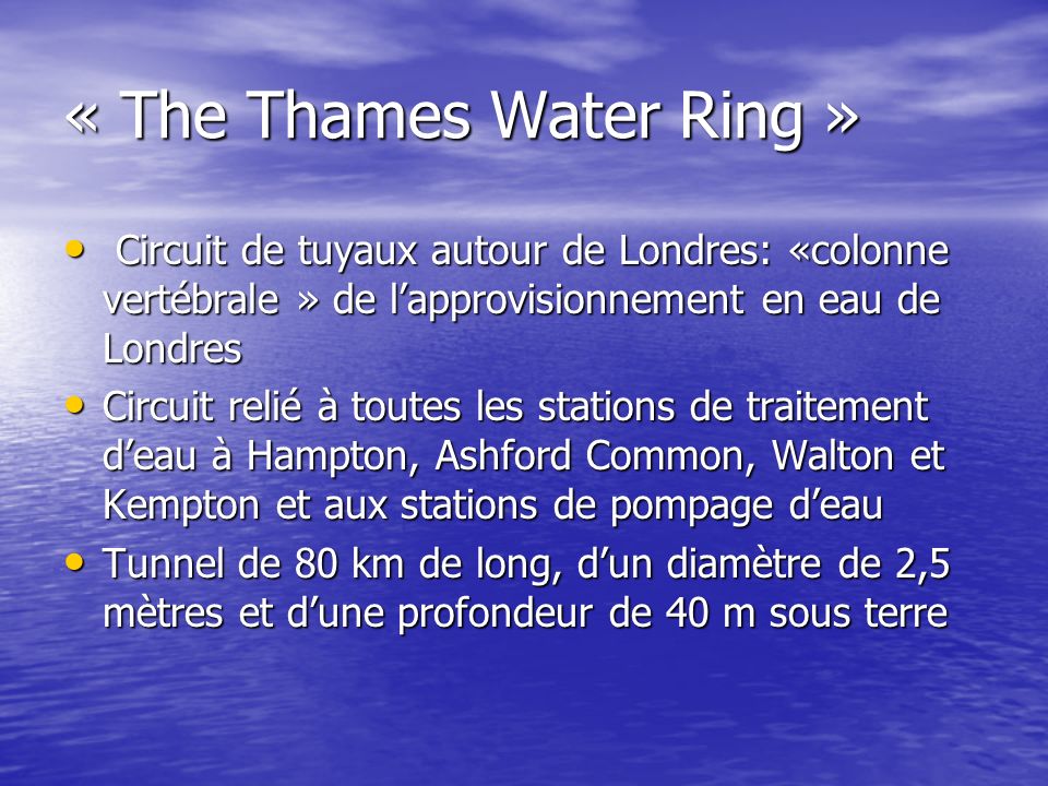 « The Thames Water Ring »