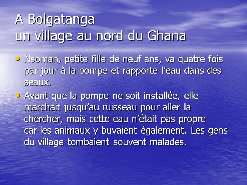 A Bolgatanga un village au nord du Ghana