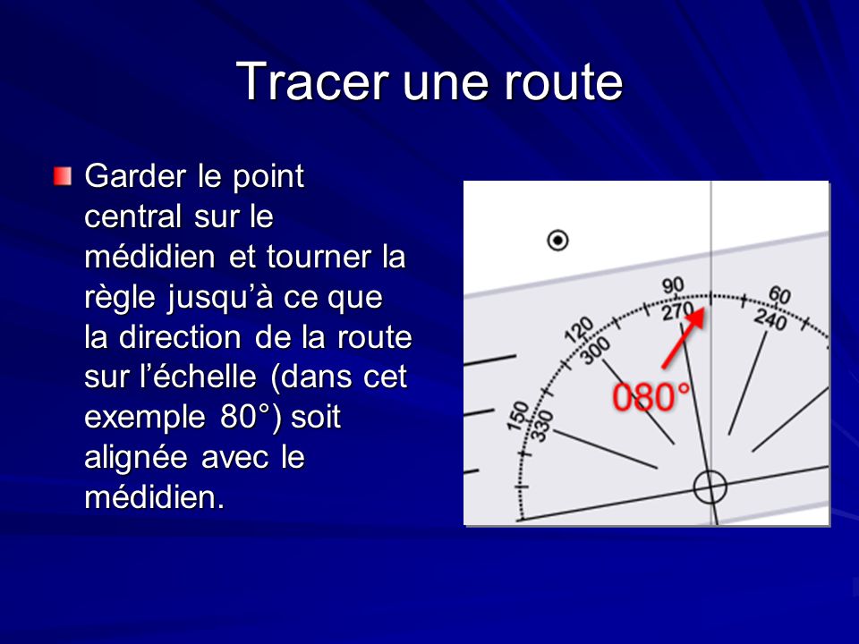 Tracer une route