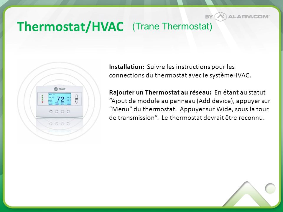Thermostat/HVAC (Trane Thermostat)