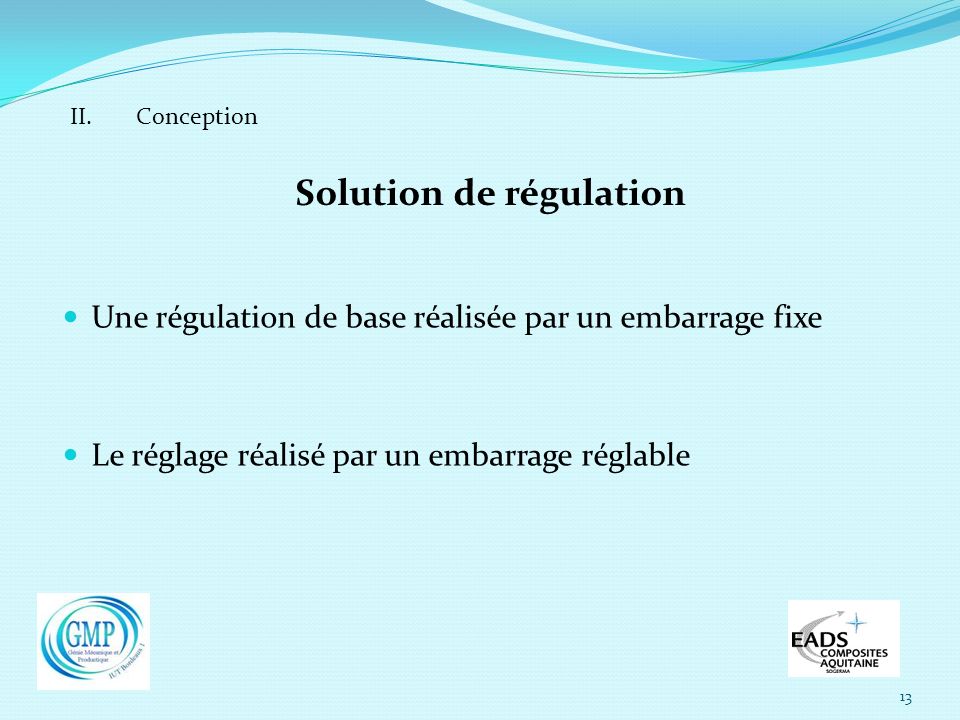 Solution de régulation