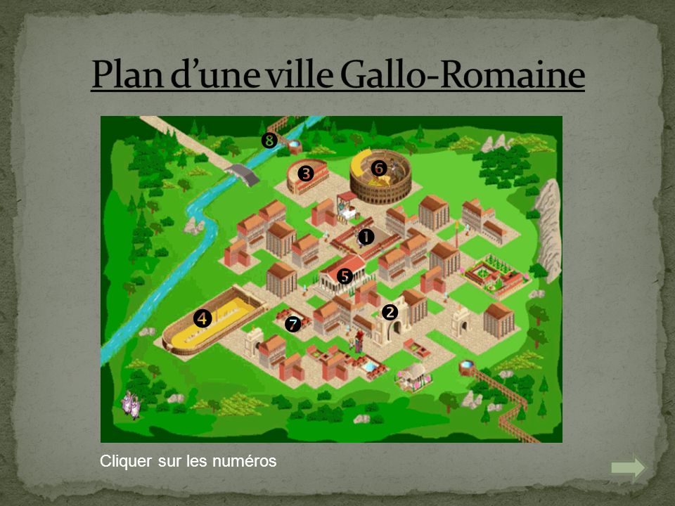 Plan d’une ville Gallo-Romaine