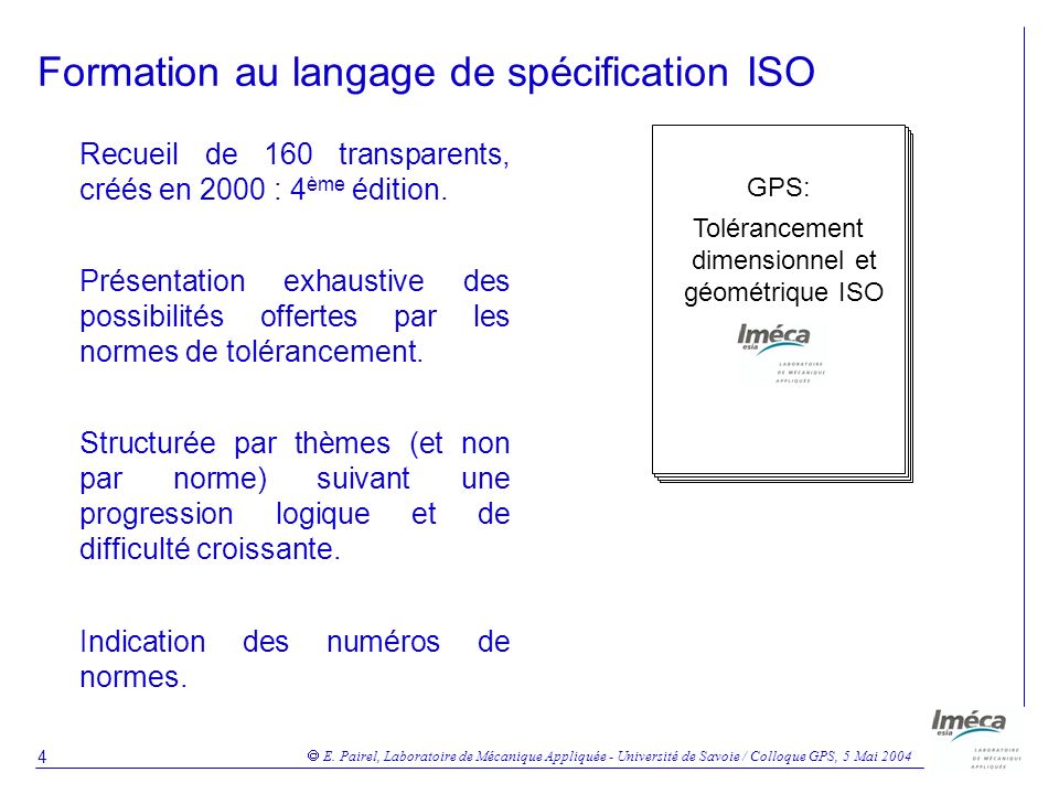 Formation au langage de spécification ISO