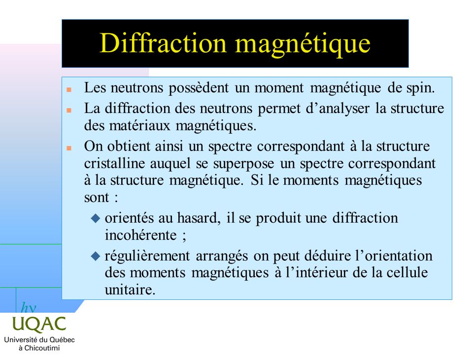 Diffraction magnétique