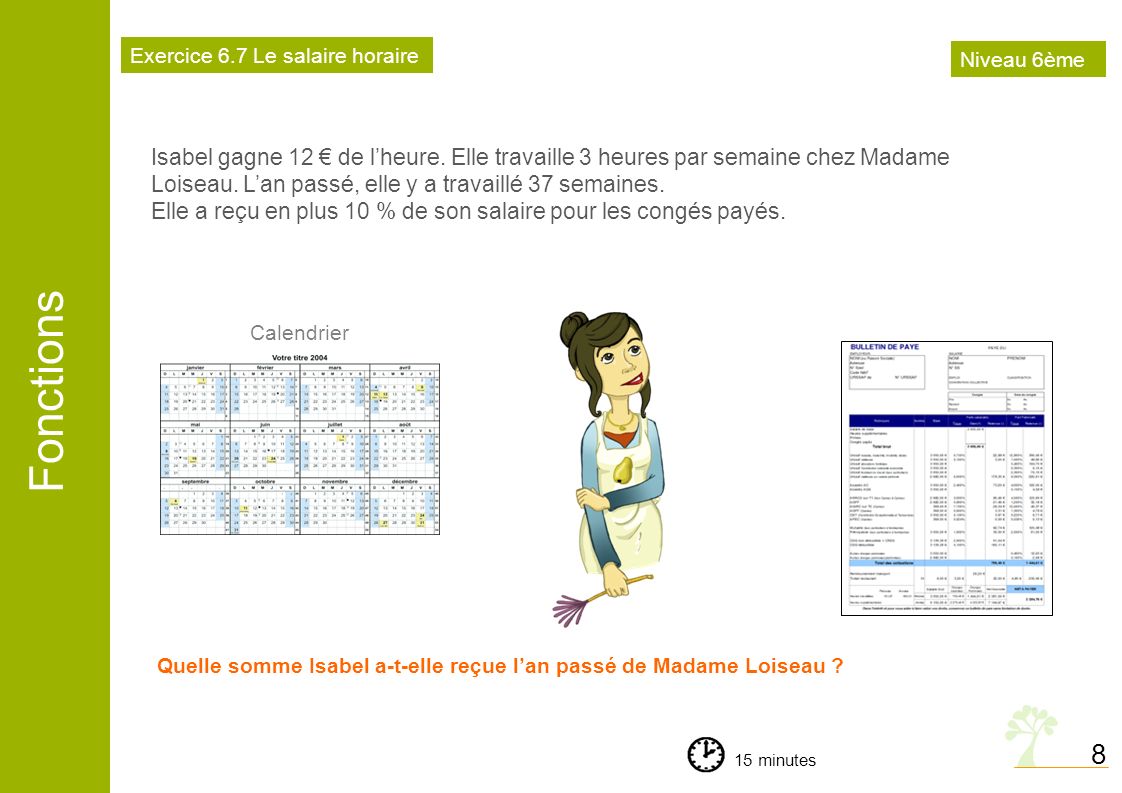 Exercice 6.7 Le salaire horaire