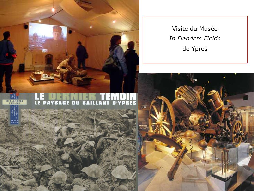 Visite du Musée In Flanders Fields de Ypres