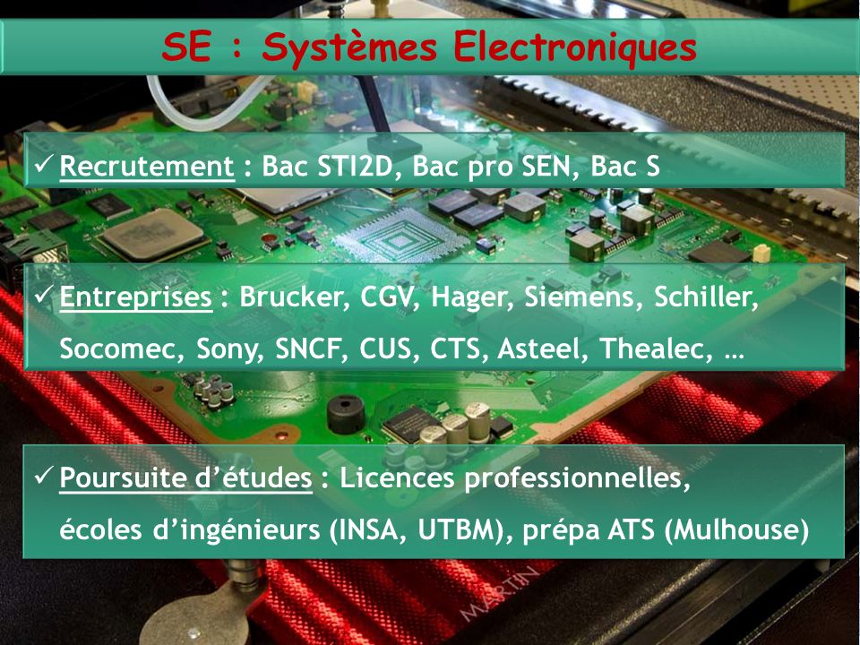 SE : Systèmes Electroniques