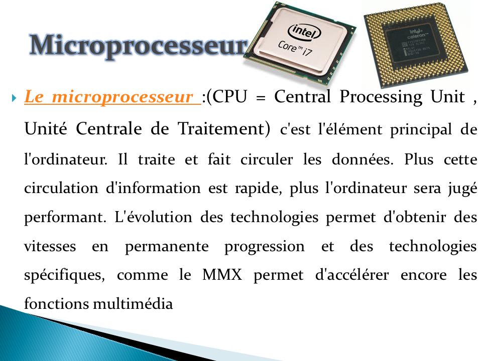 Microprocesseur