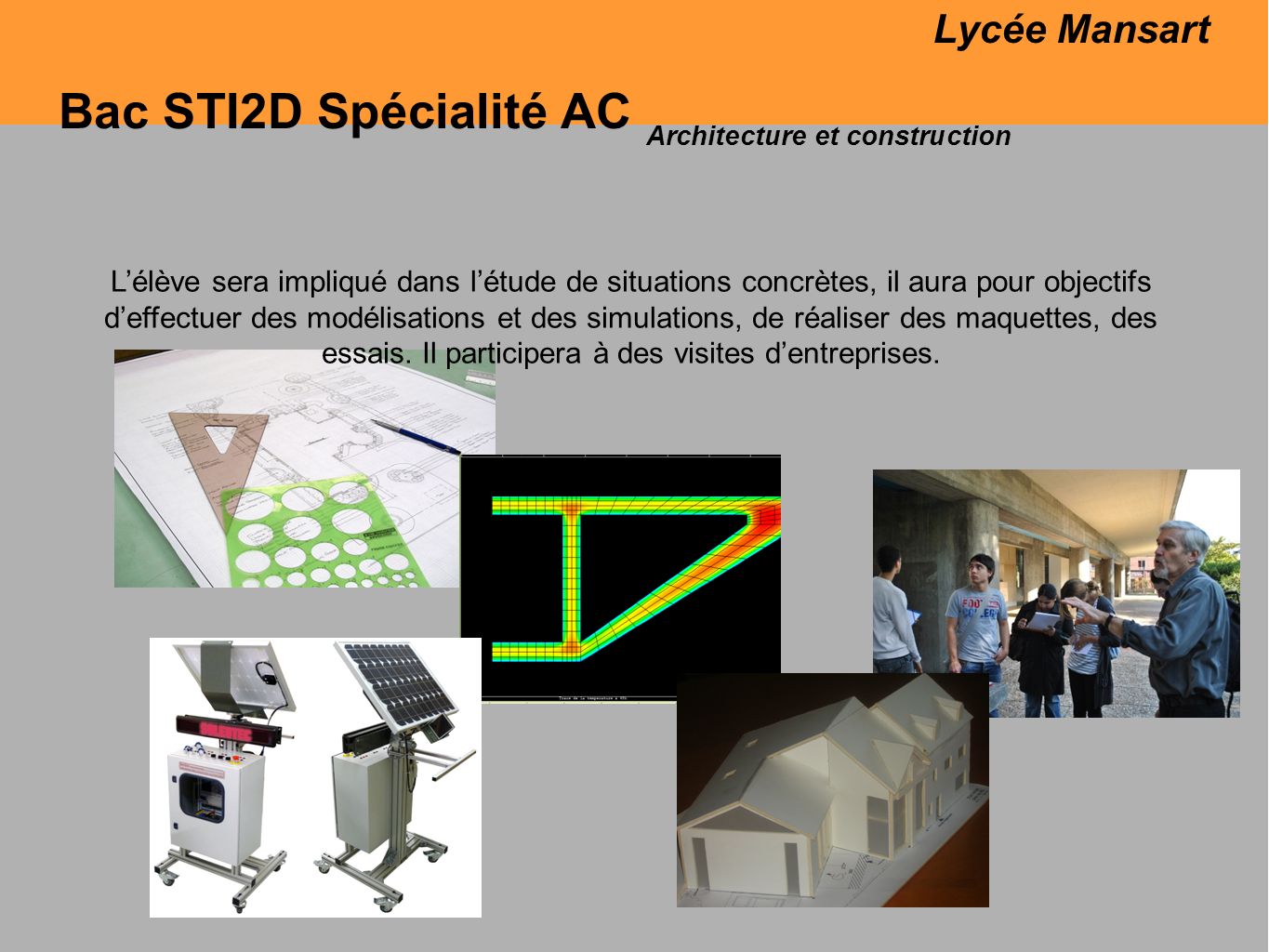 Bac STI2D Spécialité AC Lycée Mansart
