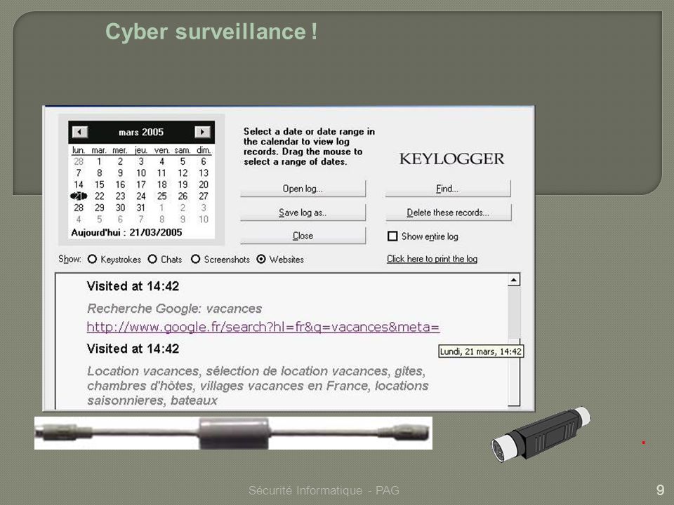 Cyber surveillance ! . Sécurité Informatique - PAG