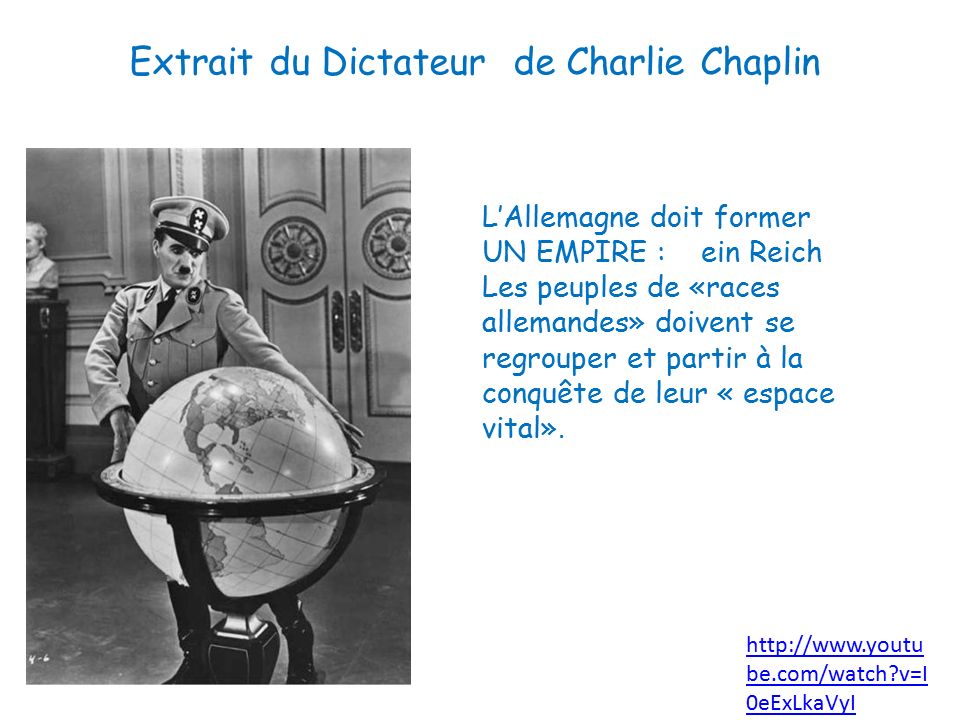 Extrait du Dictateur de Charlie Chaplin