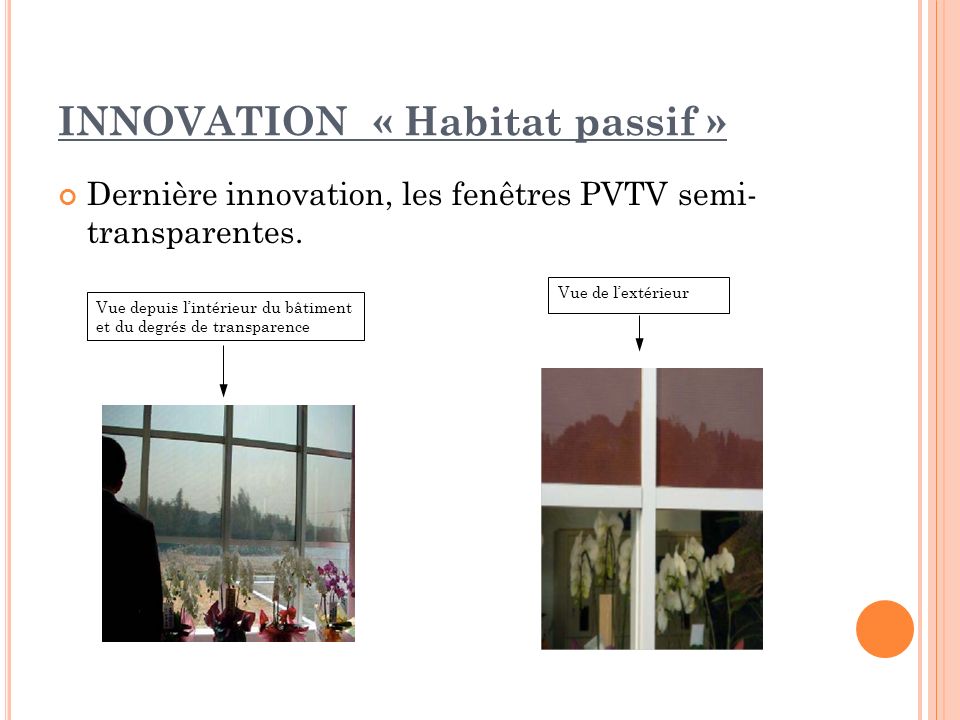 INNOVATION « Habitat passif »