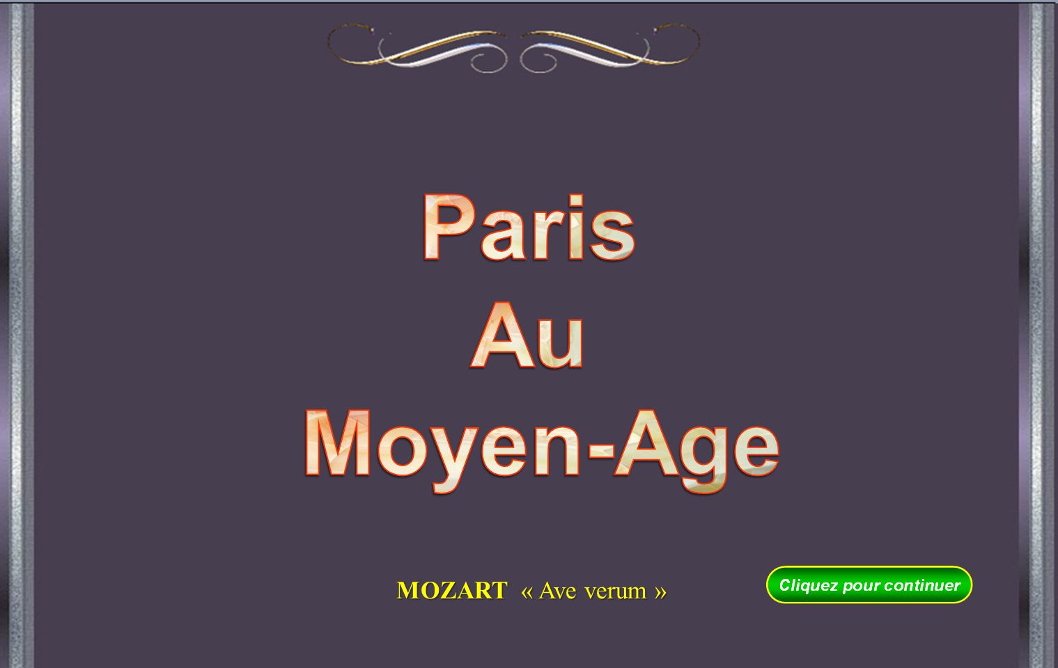 Paris Au Moyen-Age MOZART « Ave verum »