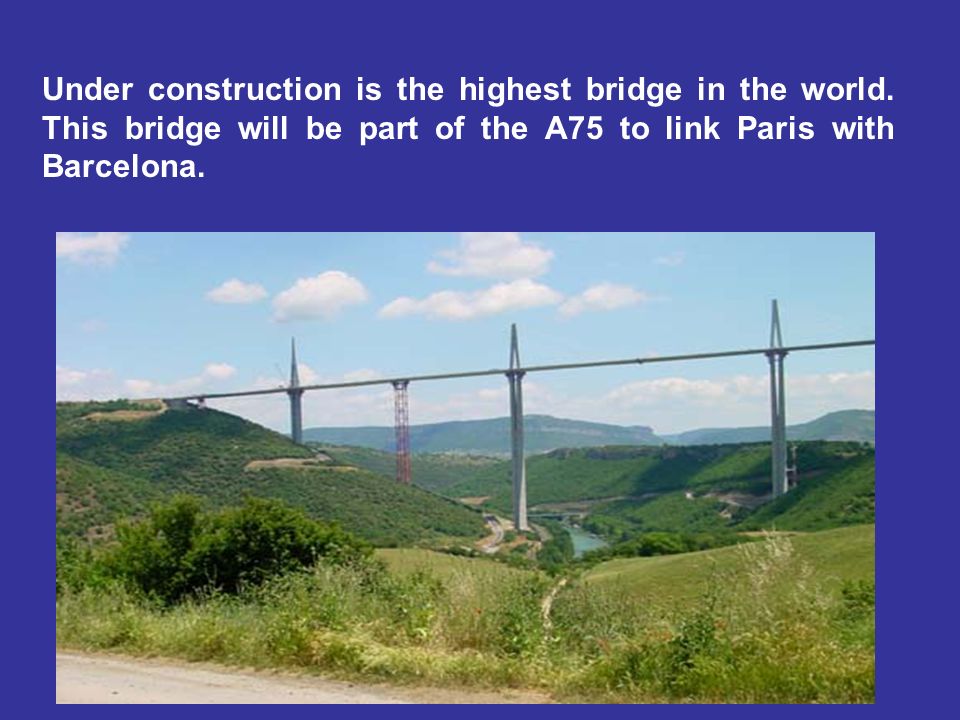 Under construction is the highest bridge in the world