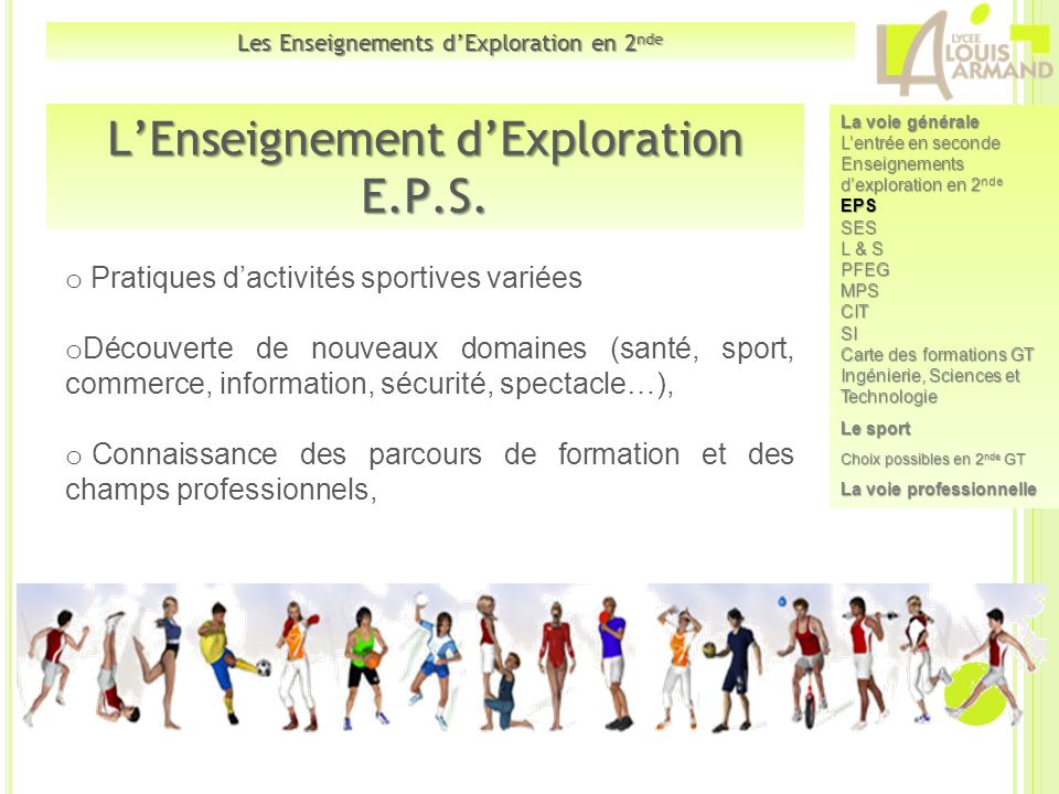 L’Enseignement d’Exploration E.P.S.