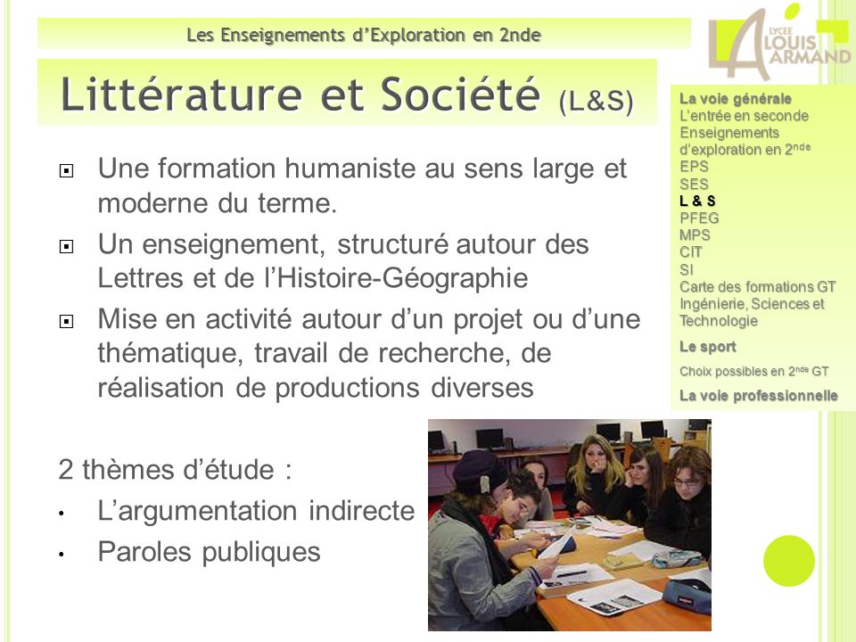 Littérature et Société (L&S)
