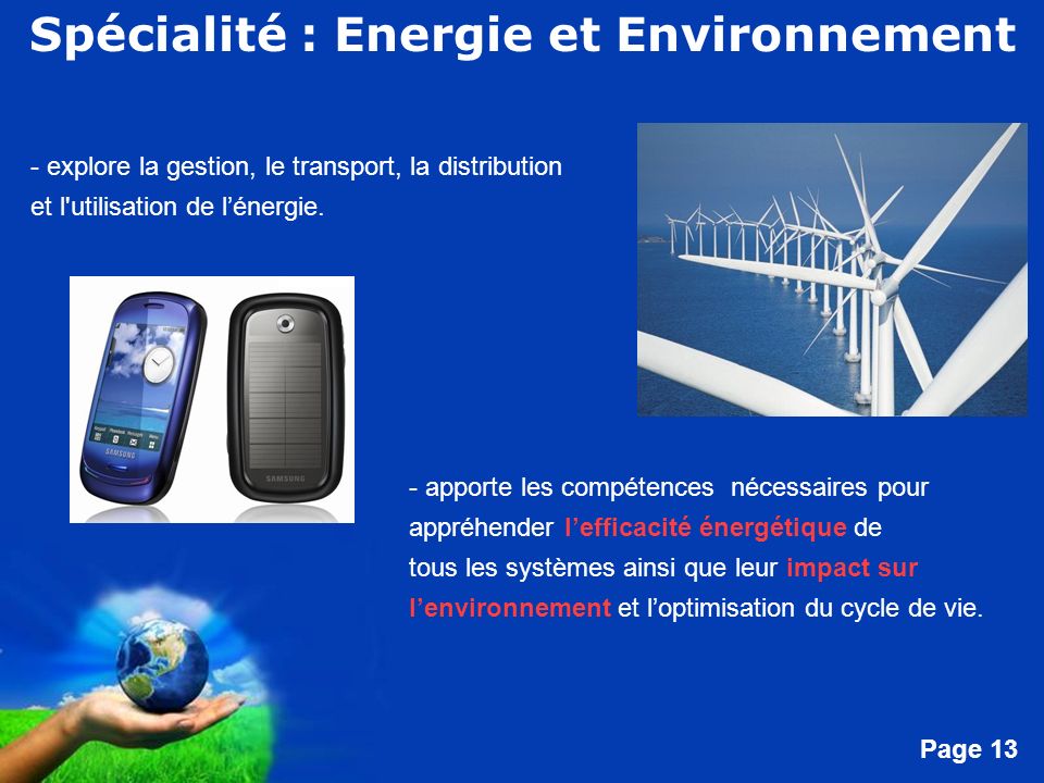 Spécialité : Energie et Environnement