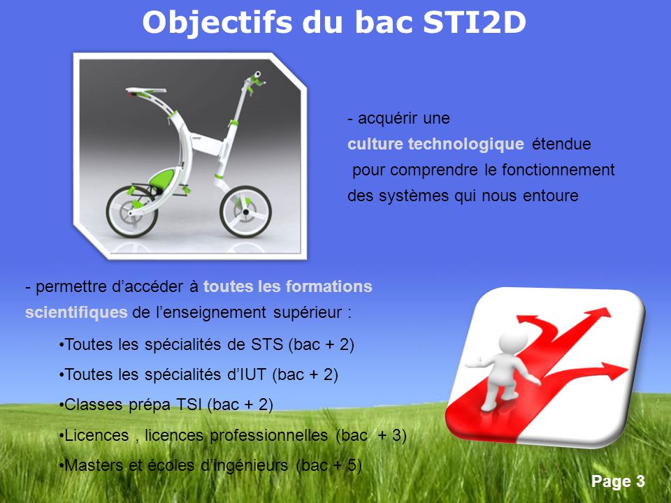 Objectifs du bac STI2D acquérir une culture technologique étendue
