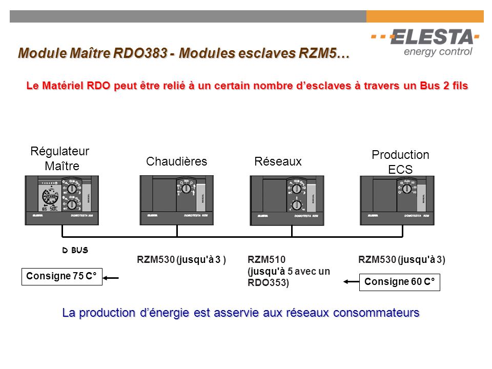 Module Maître RDO383 - Modules esclaves RZM5…