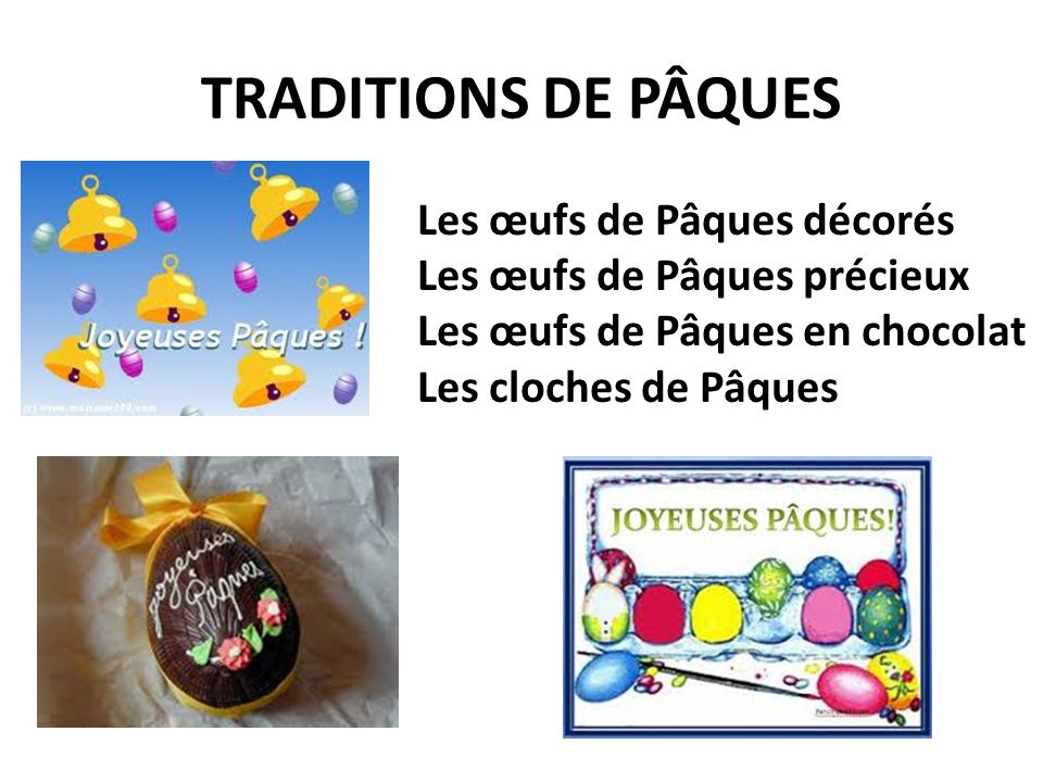 TRADITIONS DE PÂQUES Les œufs de Pâques décorés