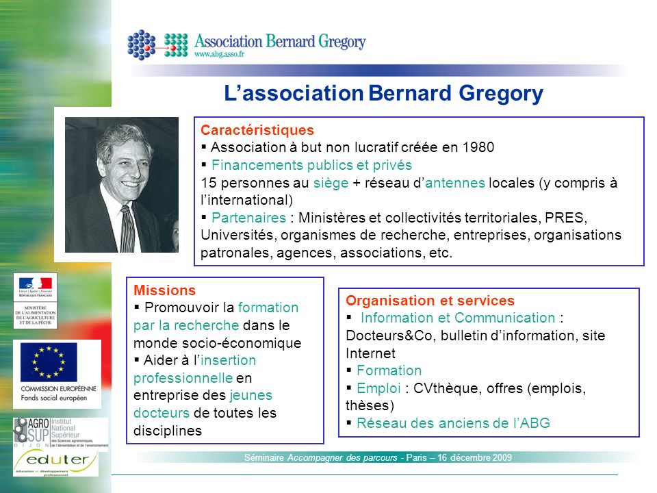 L’association Bernard Gregory