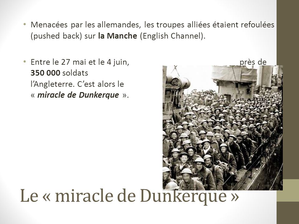 Le « miracle de Dunkerque »