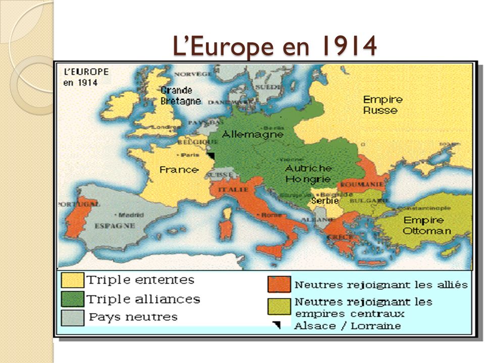 L’Europe en 1914