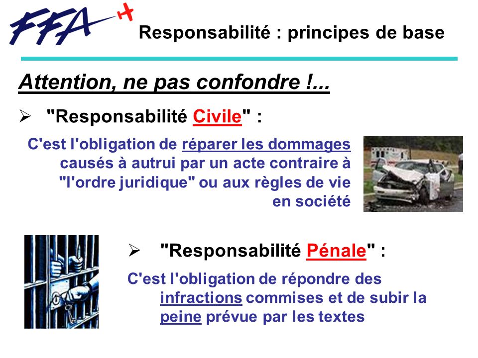 Responsabilité : principes de base