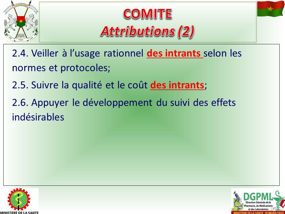 COMITE Attributions (2)