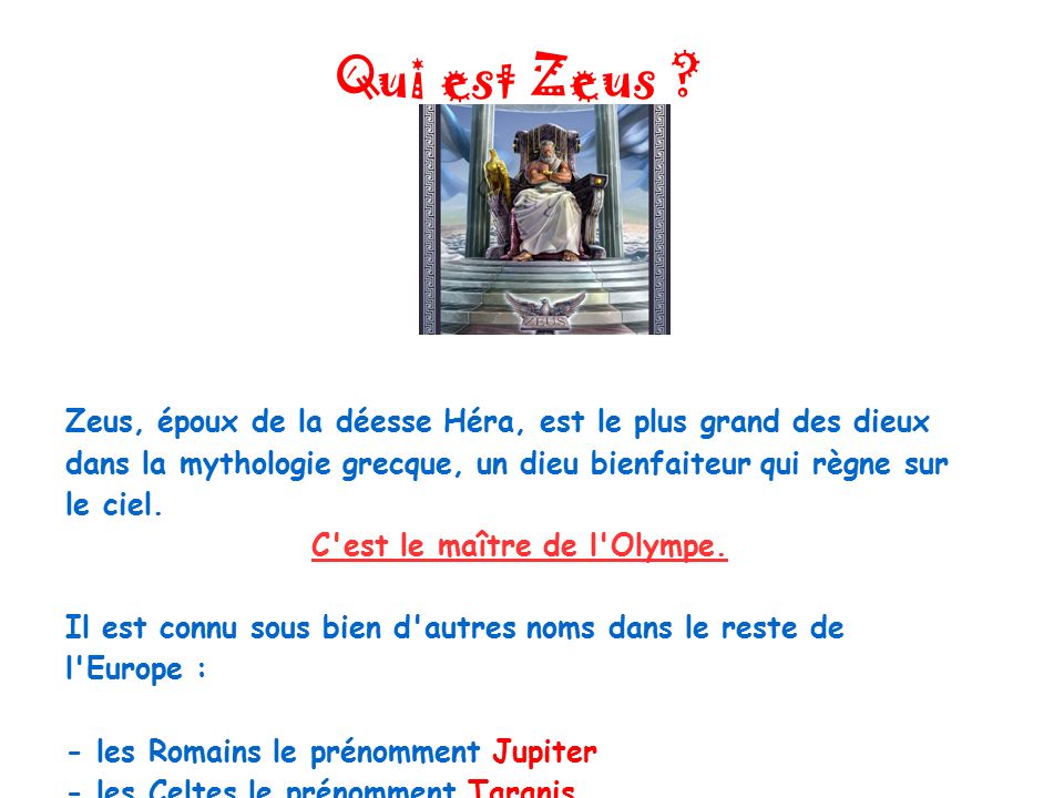 Zeus Le Maitre De L Olympe Télécharger