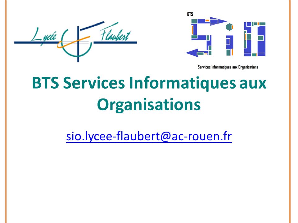 BTS Services Informatiques aux Organisations