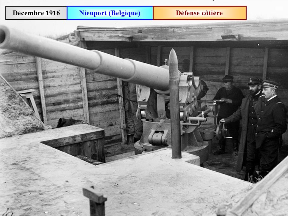 Décembre 1916 Nieuport (Belgique) Défense côtière