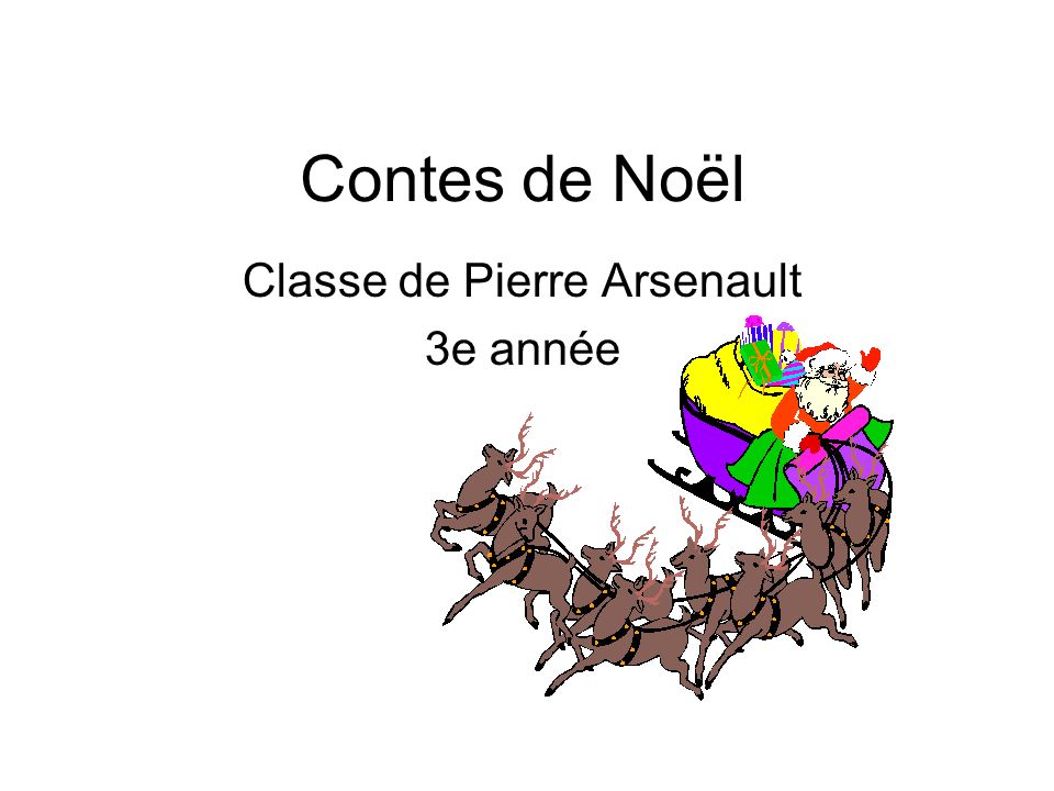 Classe de Pierre Arsenault 3e année