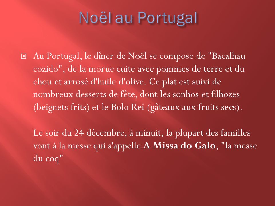 Noël au Portugal