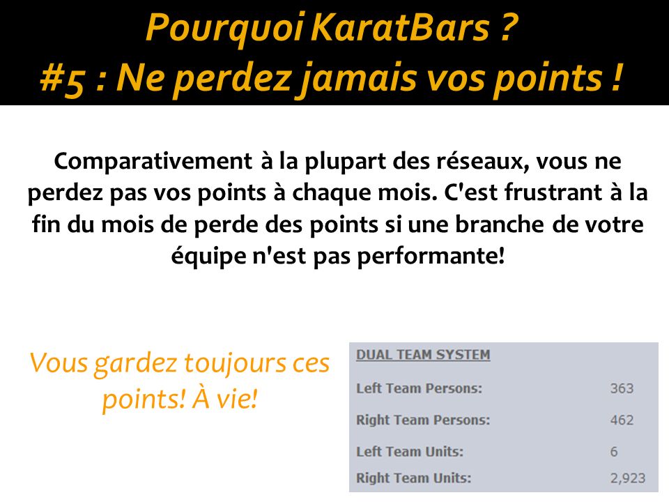 Pourquoi KaratBars #5 : Ne perdez jamais vos points !