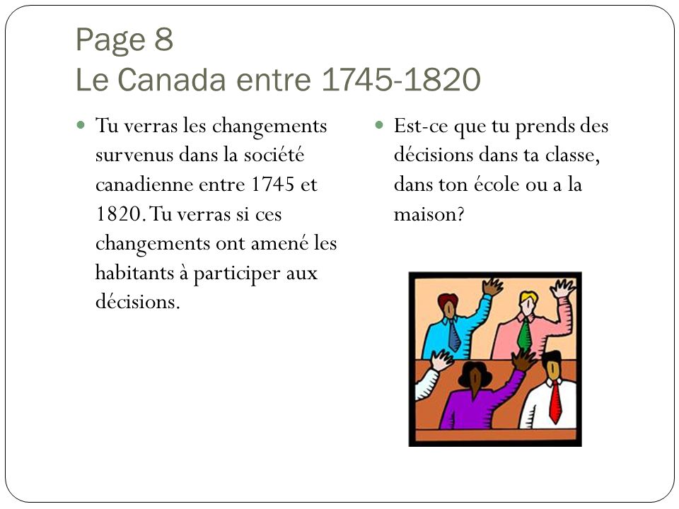 Page 8 Le Canada entre