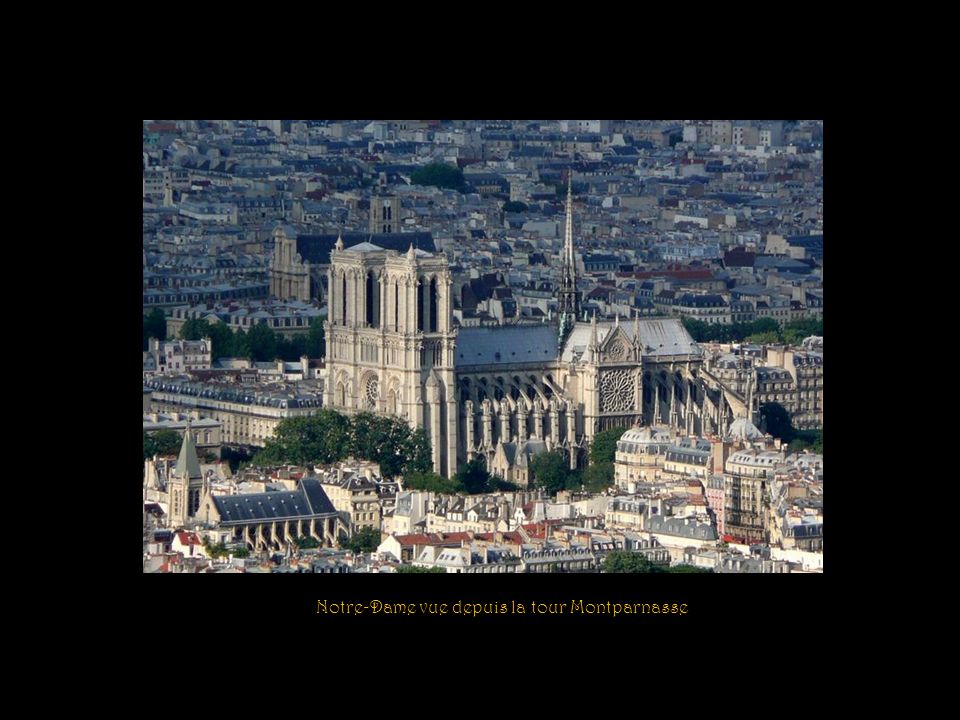Notre-Dame vue depuis la tour Montparnasse