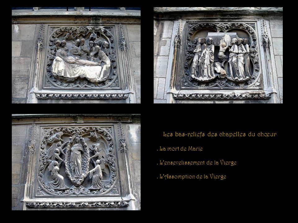Les bas-reliefs des chapelles du chœur
