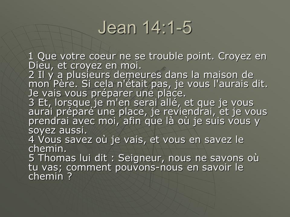Jean 14:1-5